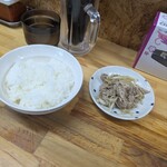 えんふく家 - 小ライスとネギチャー