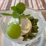 桃花水 - ★本日のランチ（豚ロースのスパイスフリールトマトソース・1100円税込）デザート（レディースDAYサービス）★