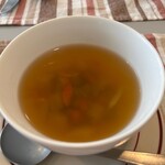 桃花水 - ★本日のランチ（豚ロースのスパイスフリールトマトソース・1100円税込）デザート（レディースDAYサービス）★