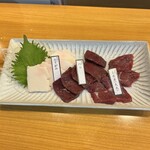 居酒屋いっぽん - 【限定メニュー】熊本肥育馬刺しの3種盛