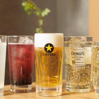 宴会にも♪飲み放題メニューあり。ボトルキープも♪