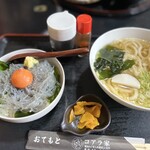 コアラ家 - 料理写真:生しらす丼セット（うどん）
1350円