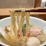 饗 くろ喜 - 手揉み麺にしました♪