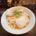 浮浪雲 - 味玉　鶏白湯そば(大) 920円