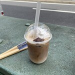 cafe 蓮花 - 飲めるわらび餅　カフェオレ粒withあんこ　クリーム×コーヒー×あんこ×わらび餅＝美味すぎて昼メシいらん