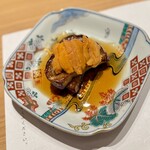 和 のぎ - 茄子ステーキ雲丹のせ