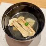 和 のぎ - 鱧と松茸のお椀　