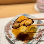 和 のぎ - 茄子ステーキ雲丹のせ