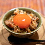 利行 - 高坂鶏の混ぜご飯、大分県蘭王