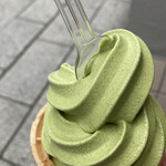 お茶の倉惣 本店 - 抹茶ソフトクリーム(コーン)