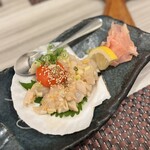 鮨と地酒 地雷也 - 【ホタテユッケ】