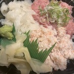 笹互 - 料理写真:【かにエンガワネギトロ丼】
