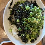 焼肉ハウス 明洞 - ネギ海苔ごはん