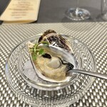 L'ARBRE - アミューズブーシュ①牡蠣　生海苔