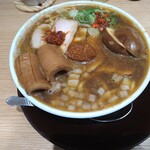 津軽煮干 ひらこ屋 - 辛ニボTYPE-T1,380円ニボ出汁メンマ250円コク煎完熟玉子130円