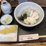 和利館 - ランチのぶっかけ湯葉そばセット