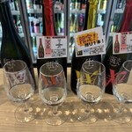 浅野日本酒店 - W飲み比べ (推しは愛山)