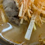 らーめんみずきの - ねぎみそラーメン半盛