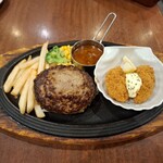 ロイヤルホスト - 黒✕黒ハンバーグ&牡蠣フライ・その2です。