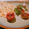 東京アメリカンクラブ - スターター。ツナユッケとホタテ貝のソテー