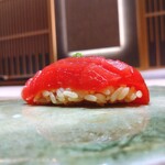 札幌 鮨 銀座 一 - 赤身漬け♩