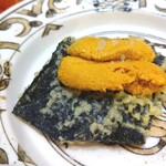 札幌 鮨 銀座 一 - 雲丹と海苔♩