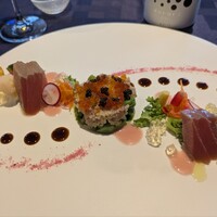 シーフードイタリアン　ポルト - 海と山の恵みのアンサンブル　イクラとオシェトラキャビア