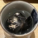 日本橋 蕎ノ字 - 蜆と清助どんこのお吸い物