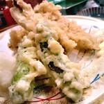 和旬菜と地酒　よし都みやこの　離れ - 穴子天ぷら