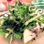 和旬菜と地酒　よし都みやこの　離れ - いちじくと菊菜のサラダ