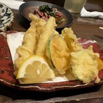 Nomu Ya - ズッキーニとヤングコーンの天ぷら