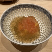 鮨 龍次郎 - 長芋豆腐と甘海老のジュレ