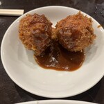 洋食の朝日 - 単品　クリームコロッケ　2個