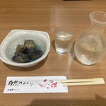 地魚と新潟和牛 壱勢 CoCoLo新潟店 - お通しと日本酒