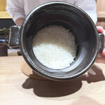 天ぷら 心斎橋 一哲 - 炊き立てごはん