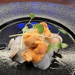 エピセ - 北海道産シマ海老　雲丹　平目