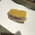 天ぷら 心斎橋 一哲 - とろーりさつまいも