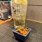 甘藍 - ハイボールとお通し