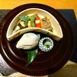 花筐 - 「組肴」タチウオ他