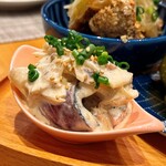 甘藍 - カツオと甘酢レンコンの辛子マヨ和え