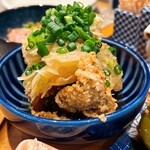 甘藍 - 揚げ鶏のネギだく南蛮酢和え