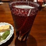 魚と野菜 食楽こつま - 生ビールは切子グラス