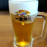 夢庵 - 生ビール