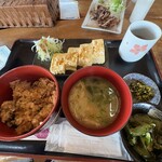 小次郎の里 - かしわご飯定食､600円　税別