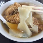 足利麺 - ひもかわ麺はめちゃくちゃ幅広。