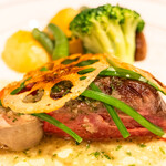 北島亭 - 茨城県産黒毛和牛のランプ肉のステーキ エシャロットバターソース