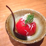 蕎麦あさ田 - だしトマト