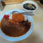 相州そば - カツカレー（わかめスープ付き）、コロッケ単品