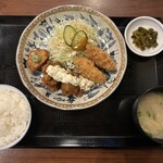 南ばん亭 吉祥 本店 - カキフライミックス定食