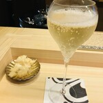 鮨よしかわ 海道 - 泡もしっかり頂きました♪